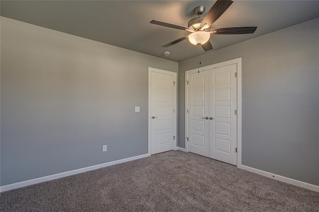 3800 Palmetto Trl, Oklahoma City, OK 73179 - unfurnished bedroom with carpet flooring and a ceiling fan
