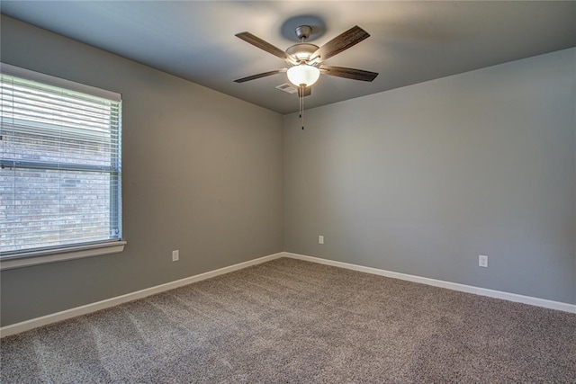 3800 Palmetto Trl, Oklahoma City, OK 73179 - carpeted empty room with ceiling fan and baseboards