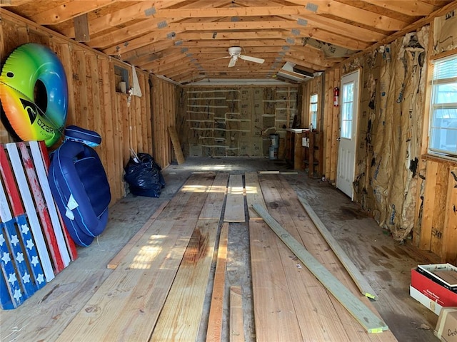 128 N Buffalo St, Canadian, OK 74425 - storage area with a ceiling fan