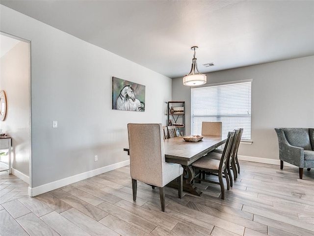 1417 Atalon Dr, Moore, OK 73160 - dining space featuring light wood-type flooring