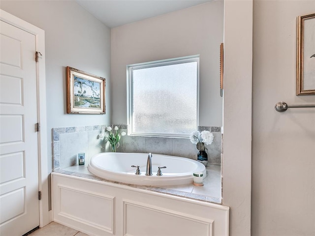 1417 Atalon Dr, Moore, OK 73160 - bathroom featuring a garden tub