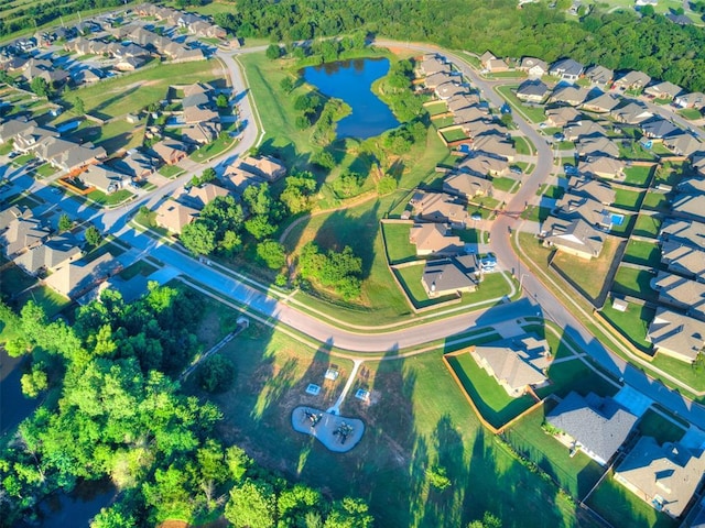 1417 Atalon Dr, Moore, OK 73160 - aerial view of property's location with a large body of water and nearby suburban area