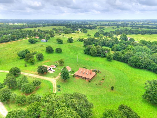 344393 E 930th Rd, Chandler, OK 74834 - aerial view of sparsely populated area with a pastoral area