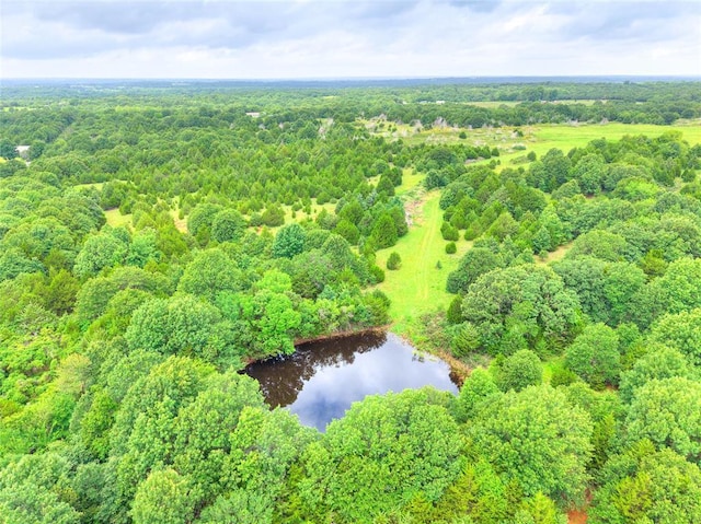 344393 E 930th Rd, Chandler, OK 74834 - bird's eye view of a nearby body of water and a heavily wooded area