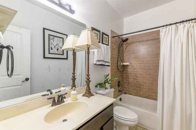 3101 Firewheel Rd, Edmond, OK 73013 - full bath with shower / bathtub combination with curtain and vanity