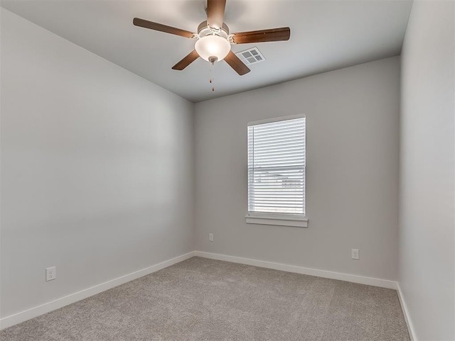 13172 Mannington Rd, Edmond, OK 73025 - empty room featuring light carpet and a ceiling fan