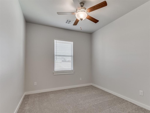 13172 Mannington Rd, Edmond, OK 73025 - carpeted spare room featuring baseboards and a ceiling fan