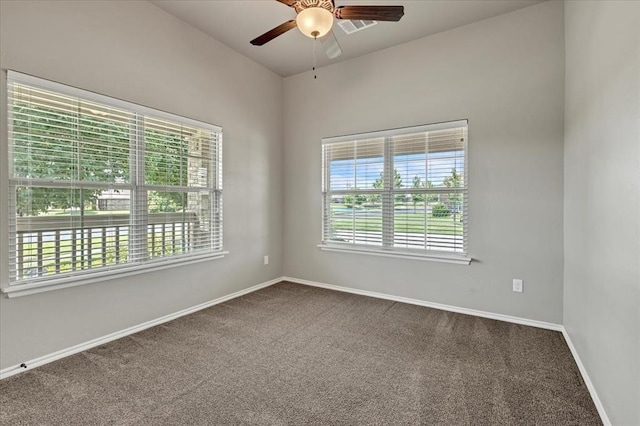 600 Nathan Way, Yukon, OK 73099 - carpeted empty room featuring ceiling fan and baseboards