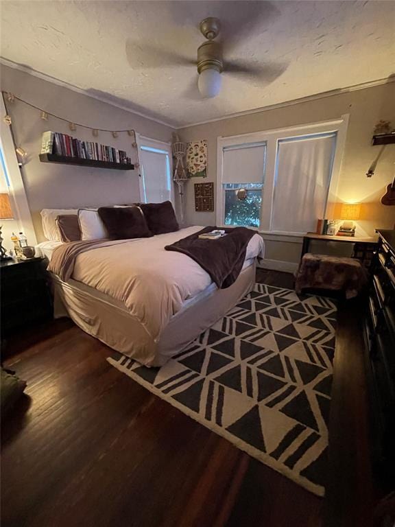 1845 W Park Pl, Oklahoma City, OK 73106 - bedroom featuring wood finished floors and a ceiling fan