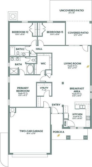 12825 NW 4th St, Yukon, OK 73099 - view of property floor plan