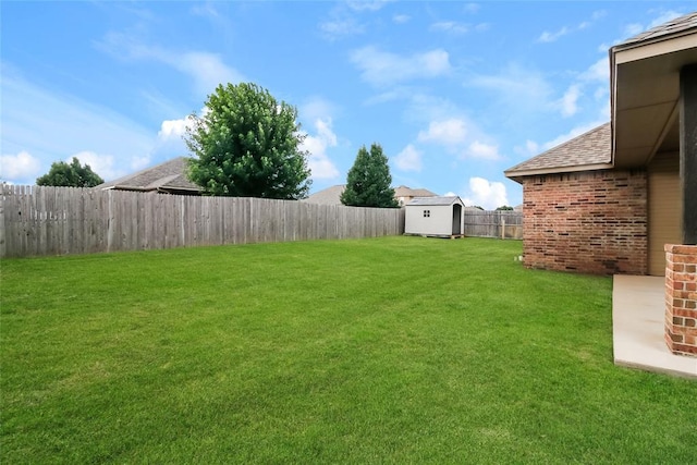 10928 NW 38th Ter, Yukon, OK 73099 - fenced backyard featuring a shed