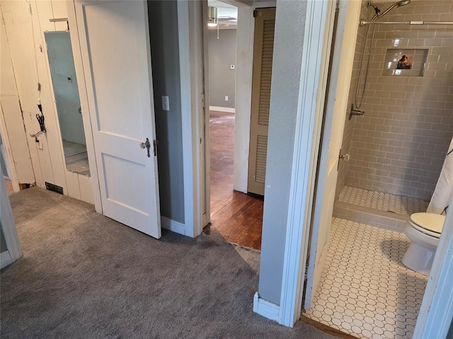 1103 S Hadden Ave, El Reno, OK 73036 - full bath featuring a shower stall and toilet