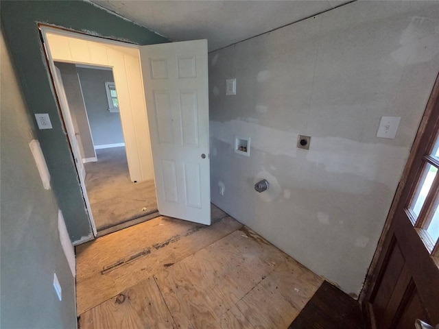 1103 S Hadden Ave, El Reno, OK 73036 - laundry room featuring electric dryer hookup and washer hookup