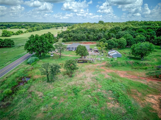 4255 SE 120th Ave, Norman, OK 73026 - aerial view of property and surrounding area featuring rural landscape