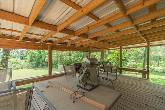 1404 Oak Dr, Edmond, OK 73034 - view of wooden deck
