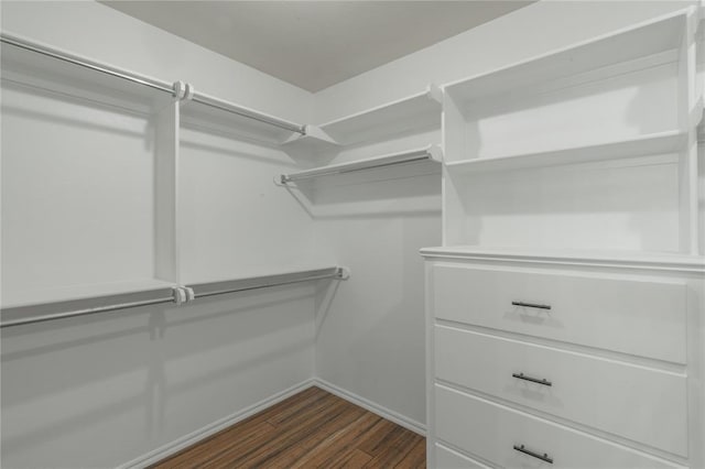 201 NW 160th Ter, Edmond, OK 73013 - spacious closet featuring dark wood-style flooring