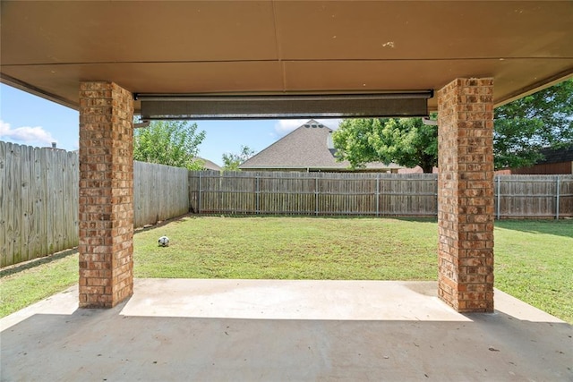 4705 Stag Horn Dr, Yukon, OK 73099 - fenced backyard featuring a patio