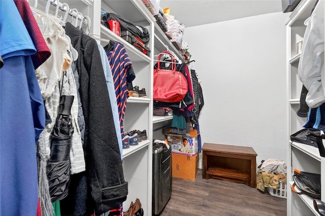 5901 NE Watts Rd, Elgin, OK 73538 - spacious closet featuring wood finished floors