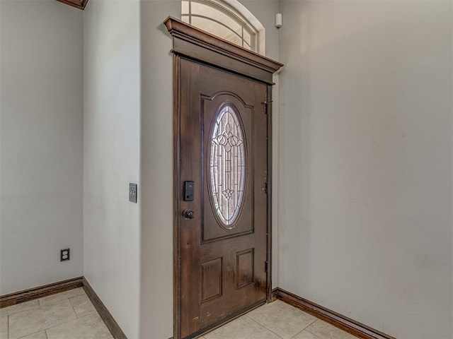 11749 SW 16th St, Yukon, OK 73099 - foyer featuring light tile patterned floors