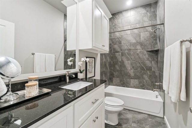 12904 SW 8th St, Yukon, OK 73099 - full bath featuring vanity and bathing tub / shower combination