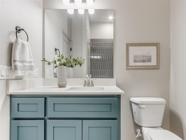 11700 SW 15th Ter, Yukon, OK 73099 - bathroom featuring vanity and tiled shower