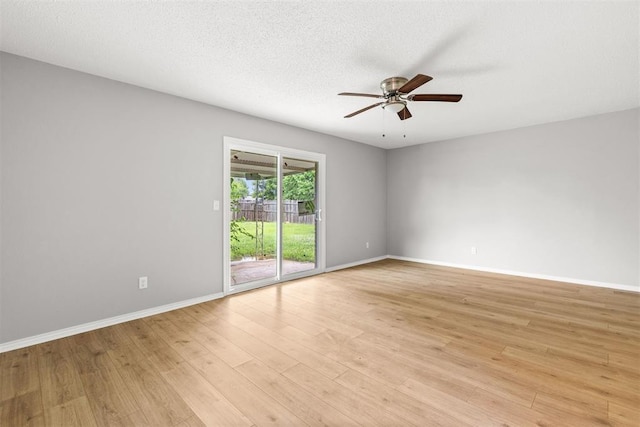 4800 SE 45th St, Oklahoma City, OK 73135 - spare room with ceiling fan and light wood-style floors