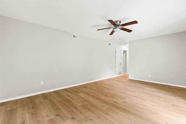 4800 SE 45th St, Oklahoma City, OK 73135 - spare room with ceiling fan and light wood-type flooring