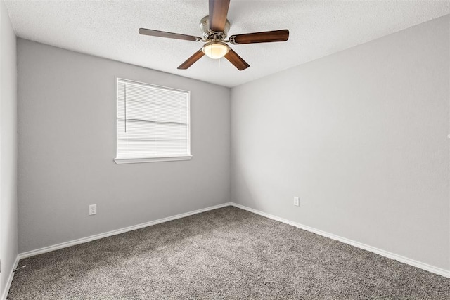 4800 SE 45th St, Oklahoma City, OK 73135 - carpeted empty room featuring ceiling fan and a textured ceiling