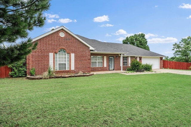 910796 S 3350th Rd, Wellston, OK 74881 - ranch-style house featuring brick siding, driveway, and an attached garage