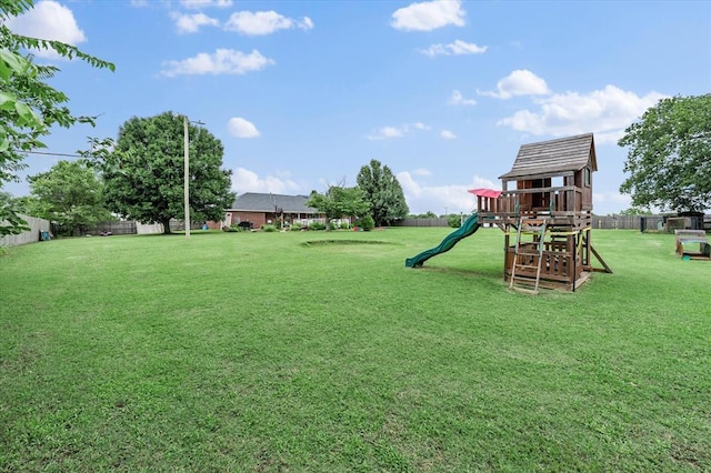 910796 S 3350th Rd, Wellston, OK 74881 - view of yard featuring a playground