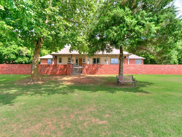 12905 S Mustang Rd, Mustang, OK 73064 - back of property featuring covered porch