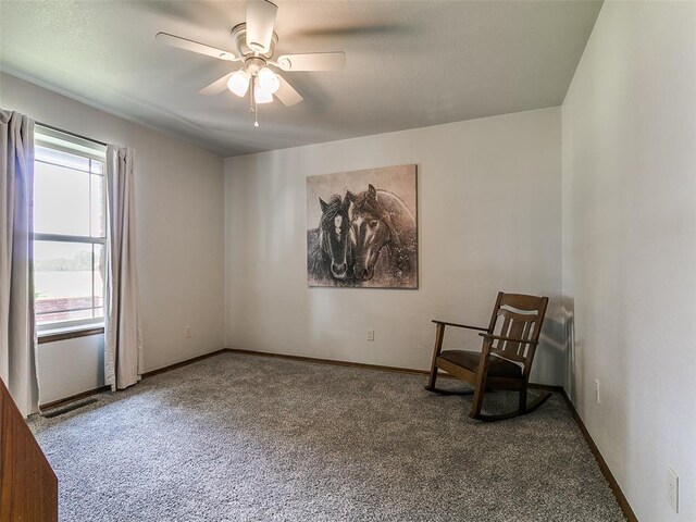 12905 S Mustang Rd, Mustang, OK 73064 - unfurnished room with carpet floors and a ceiling fan