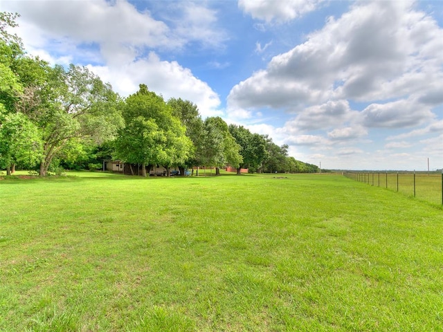 12905 S Mustang Rd, Mustang, OK 73064 - view of yard featuring a view of rural / pastoral area