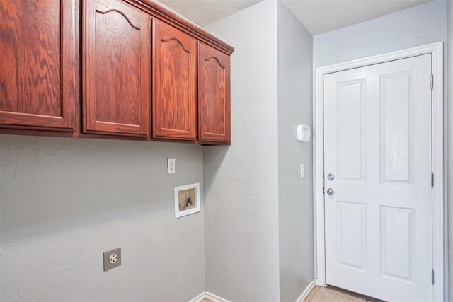 4605 Mackenzie Dr, Moore, OK 73160 - washroom featuring cabinet space and hookup for a washing machine
