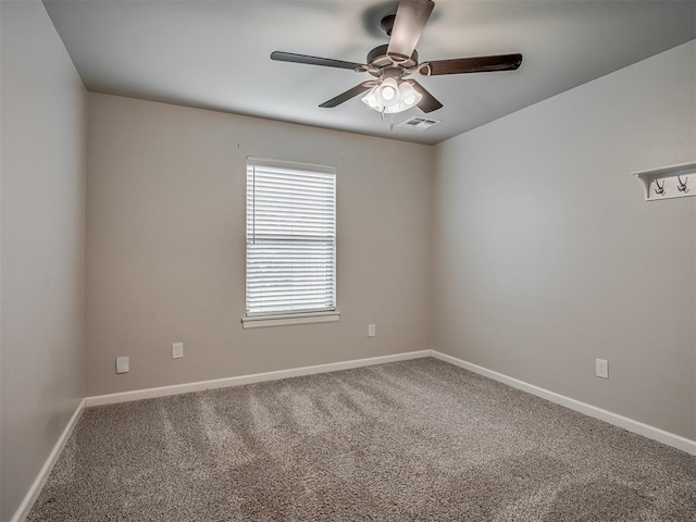 4821 Hidalgo Ave, Mustang, OK 73064 - empty room featuring a ceiling fan and carpet