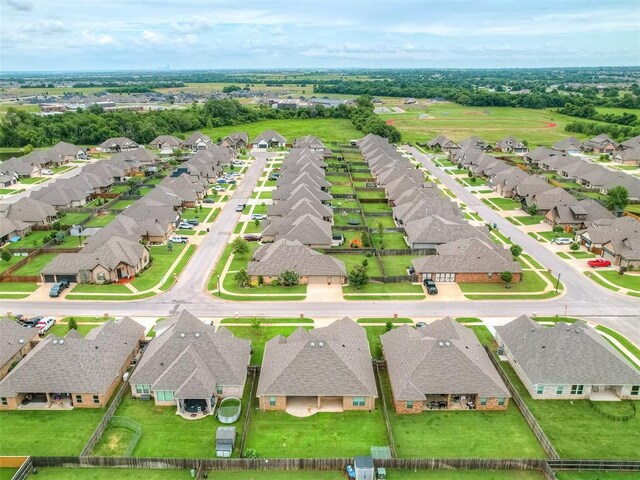 4821 Hidalgo Ave, Mustang, OK 73064 - aerial perspective of suburban area
