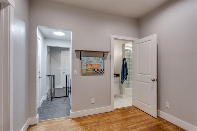3424 NW 16th St, Oklahoma City, OK 73107 - unfurnished bedroom with light wood-style flooring