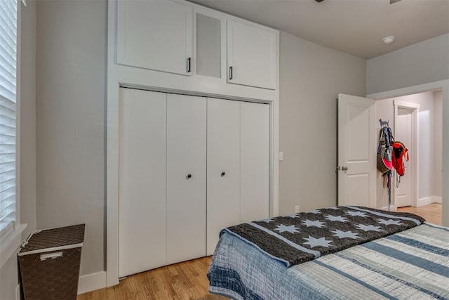 3424 NW 16th St, Oklahoma City, OK 73107 - bedroom with light wood-style floors and a closet