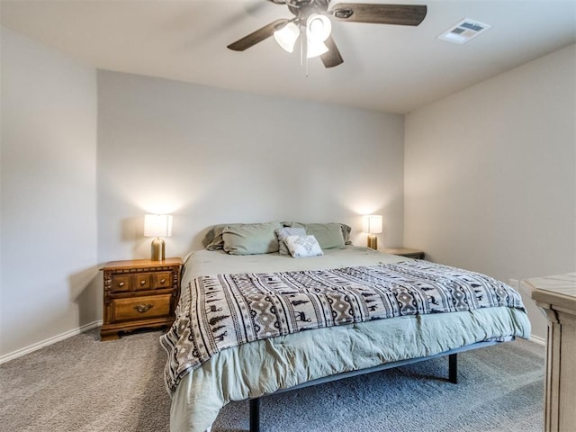 10408 NW 17th St, Oklahoma City, OK 73127 - bedroom featuring carpet flooring and ceiling fan