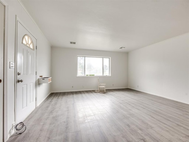 6908 NW 36th St, Bethany, OK 73008 - unfurnished room with light wood-style floors and baseboards