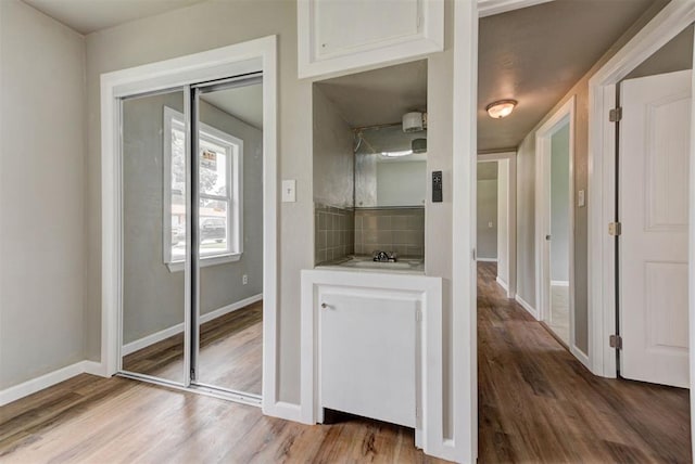 5417 NW 45th Ter, Warr Acres, OK 73122 - hall featuring wood finished floors