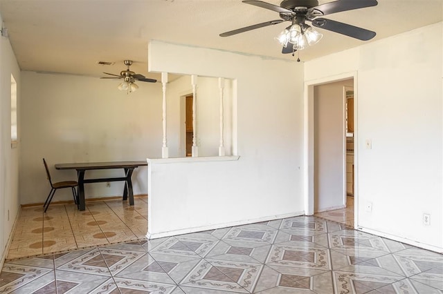2120 E Robberts Ave, Kingfisher, OK 73750 - unfurnished room with ceiling fan
