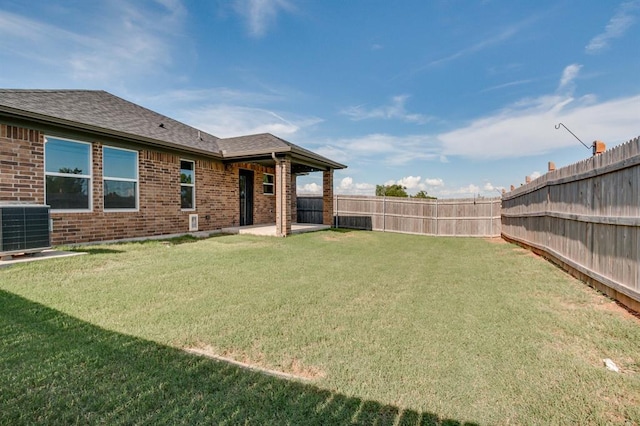 6420 SE 88th St, Oklahoma City, OK 73135 - fenced backyard featuring a patio