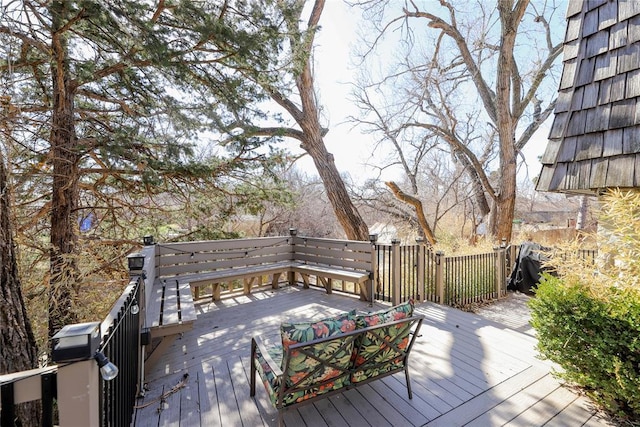2202 NW 45th St, Oklahoma City, OK 73112 - view of wooden deck