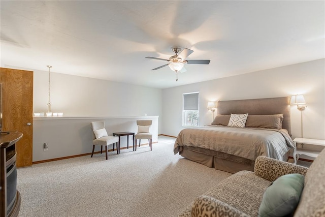 2202 NW 45th St, Oklahoma City, OK 73112 - bedroom featuring carpet floors and ceiling fan
