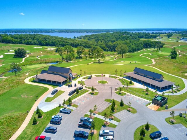 56201 E 285th Rd Unit F36, Afton, OK 74331 - bird's eye view of a nearby body of water and a golf club