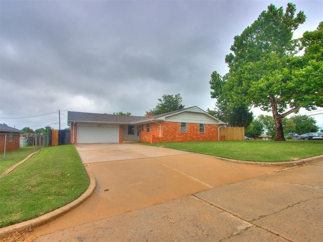 5901 Seminole Rd, Warr Acres, OK 73132 - ranch-style home featuring brick siding, driveway, and a garage