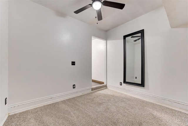 921 Tea Rose Dr, Yukon, OK 73099 - empty room with carpet floors and a ceiling fan