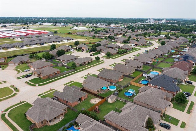 921 Tea Rose Dr, Yukon, OK 73099 - aerial perspective of suburban area