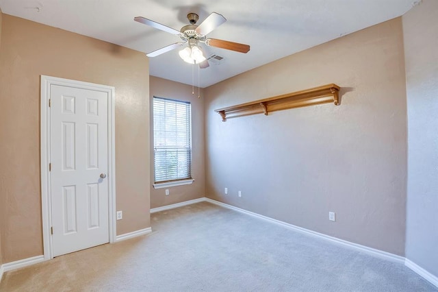 4621 Deer Ridge Blvd, Yukon, OK 73099 - unfurnished bedroom featuring light carpet and ceiling fan